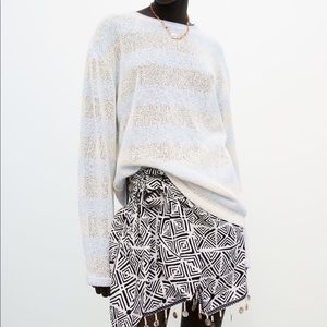 NWT Zara Striped Rustic Sweater